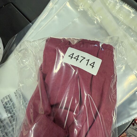 Time And Tru Blouse Women 2XL Purple 3/4 Sleeve Round Neck Cotton Casual Solid - Picture 7 of 7